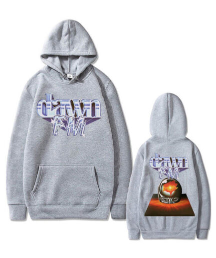 Dawn FM Chrome Title Pullover Hoodie Grey