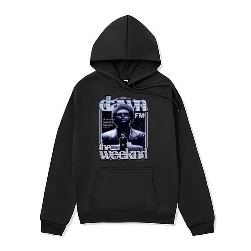The Weeknd Dawn FM Black Hoodie | Official Store