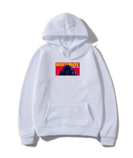 The Weeknd Men's Vinyl Hoodie White