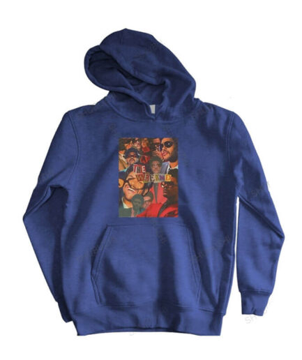 The Weeknd Rapper Hip Hop Single Hoodie Blue