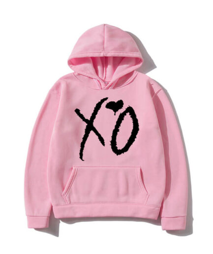 The Weeknd XO Printed Hoodie Pink