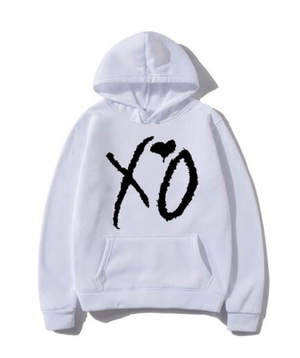 The Weeknd XO Printed Hoodie White