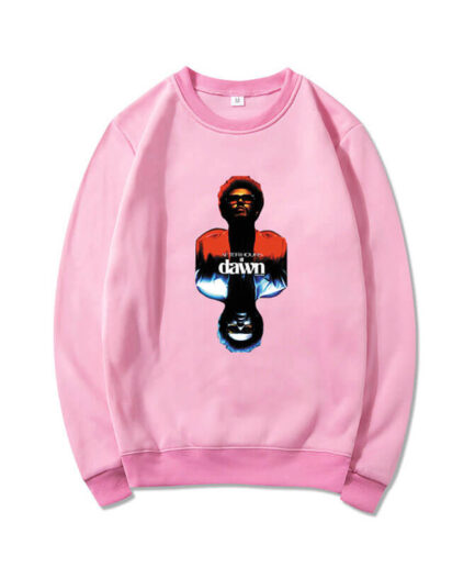 Dawn FM Chrome Title Pullover Sweatshirt Pink