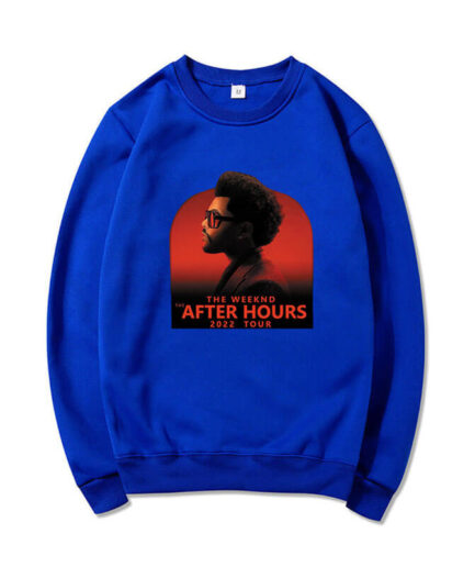 The Weeknd After Hours 2022 Tour Sweatshirt Blue