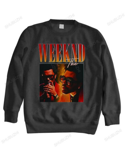 The Weeknd Printing Vintage Sweatshirt Black