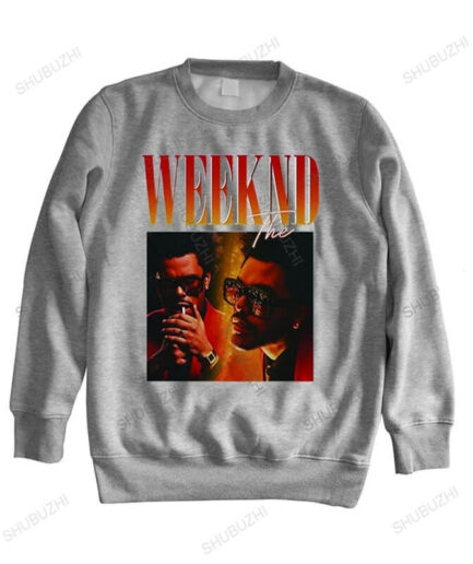 The Weeknd Printing Vintage Sweatshirt GreyThe Weeknd Printing Vintage Sweatshirt Grey