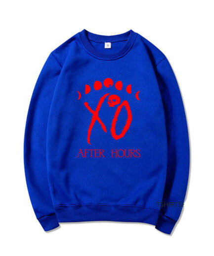 The Weeknd XO Album After Hours Sweatshirts Blue